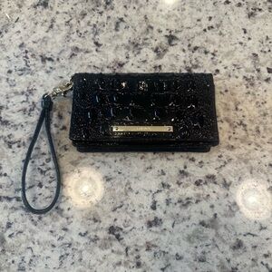 Brahmin 🖤Black Croc Embossed Wristlet NWOT